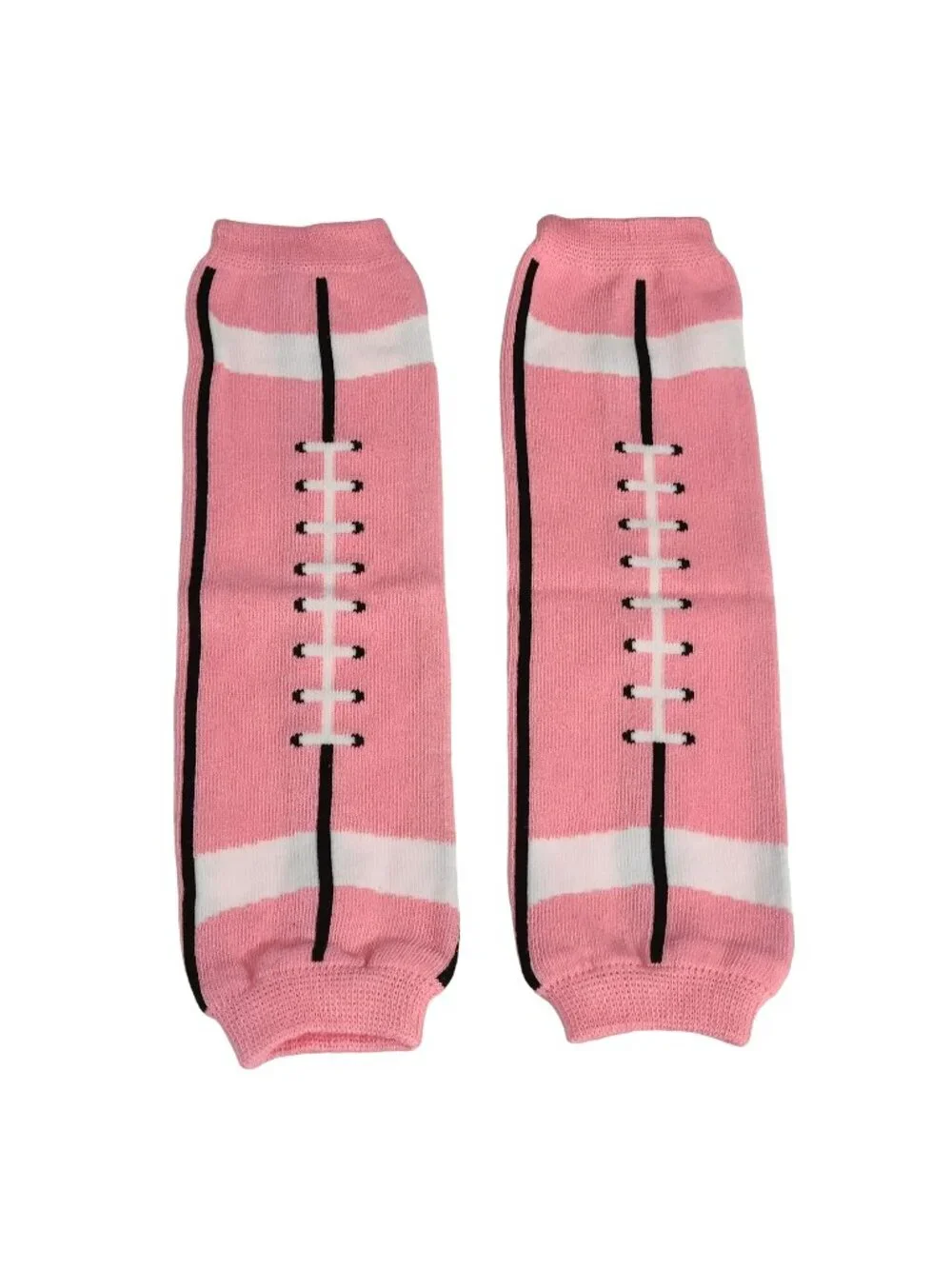 Leg Warmers Pink Football White Black Women Girl Halloween Leggings New w Tags